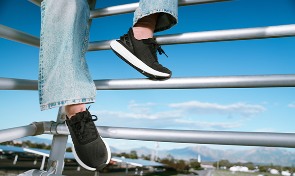 Woman wearing Kizik sneakers