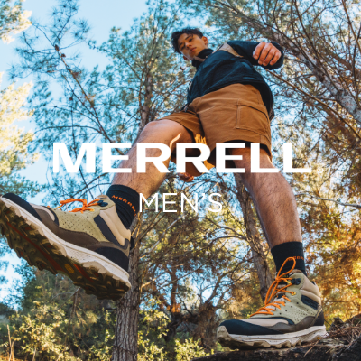 Man walking on log