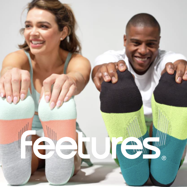 Man and woman stretching 