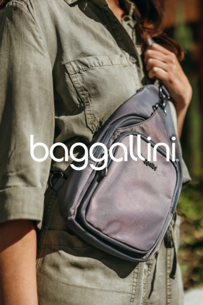 Woman wearing crossbody sling