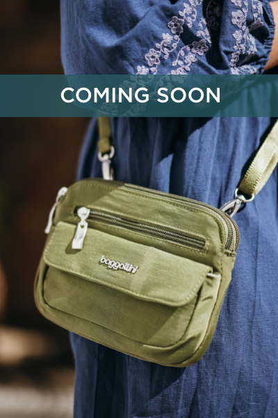 Woman holding purse