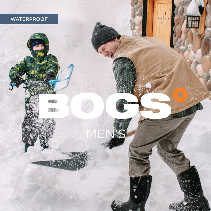 Dad and son have a snow fight