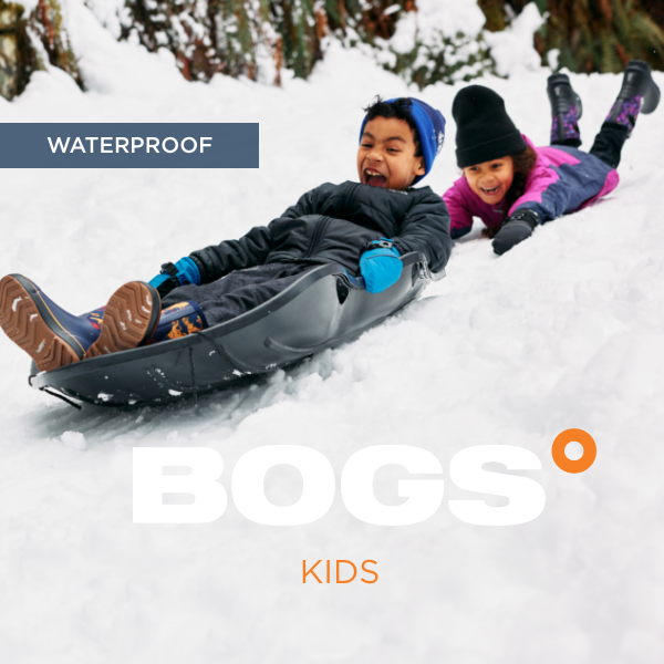 Kids sledding down hill