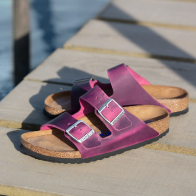 Shoes sitting on dock
