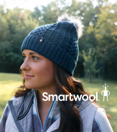Woman wearing Smartwool hat