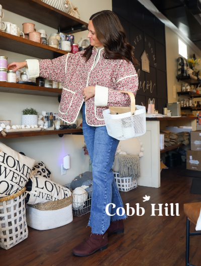 Woman shopping in store in Cobb Hill Nessa boots