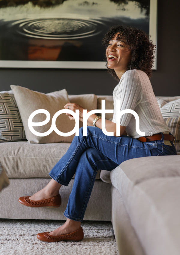 Woman sitting on couch