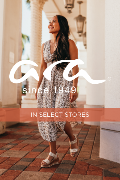 Woman walking in outdoor mall