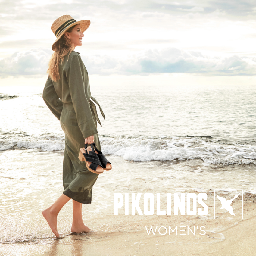 Woman walking on beach