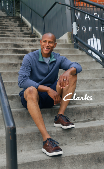 Man sitting on steps