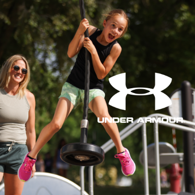 Kid jumping onto swing
