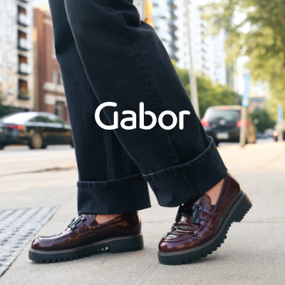 Woman standing at crosswalk in Gabor Mallory 451 loafers