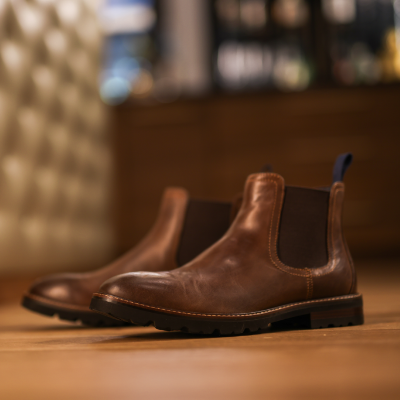 Shoes sitting on floor