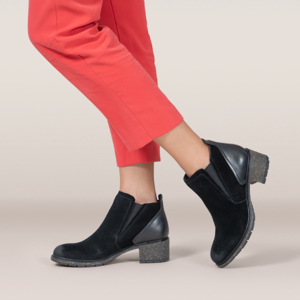 Woman posing feet in studio