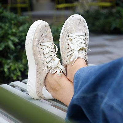 Ara Mikky Ara Mikky heart patterned sneakers