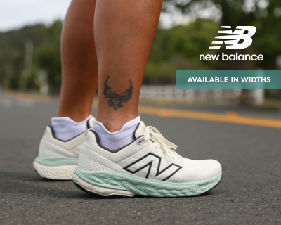 Woman wearing New Balance 860