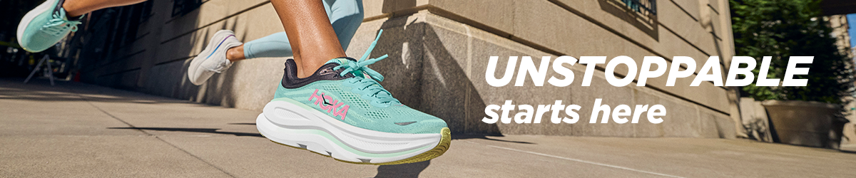 Women running in Hoka Bondi 9 shoes