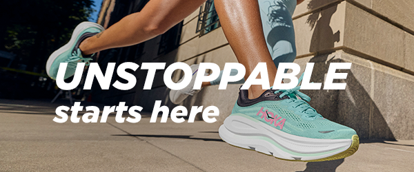 Women running in Hoka Bondi 9 shoes