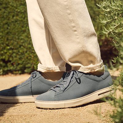 Person wearing Birkenstock Bend sneakers