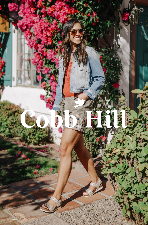 Woman walking through pathway