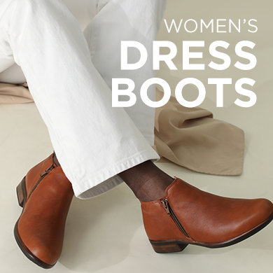 Woman wearing dress boots