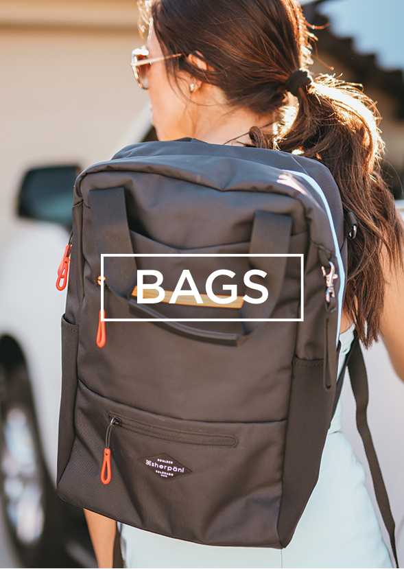 woman wearing a backpack
