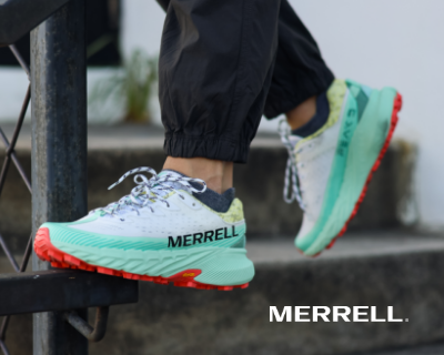 Woman wearing Merrell shoes