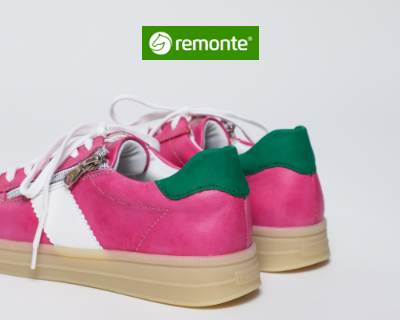 Remonte sneakers posed on white background