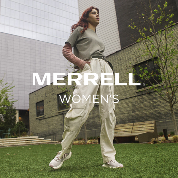 Woman standing in Merrell Shoes