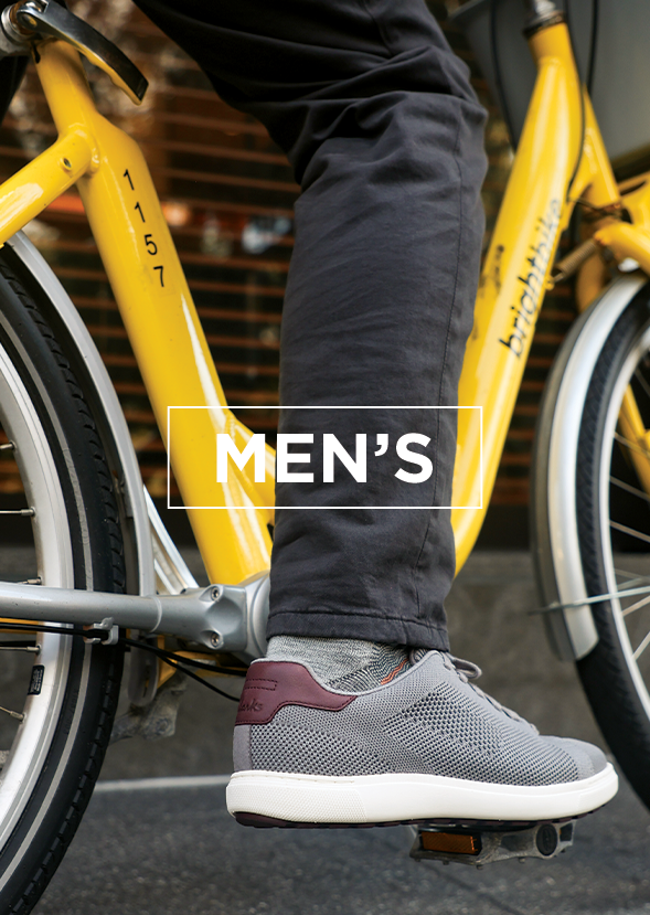 man biking