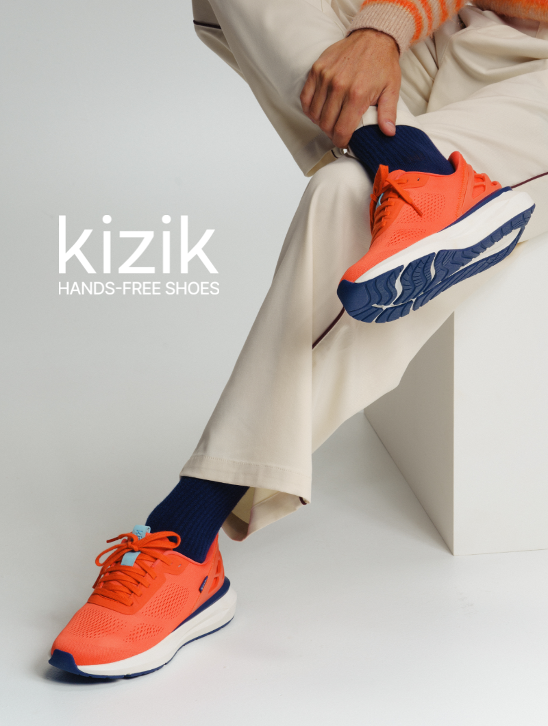 Man wearing Kizik sneakers