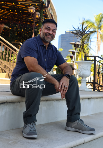 Man wearing Dansko shoes