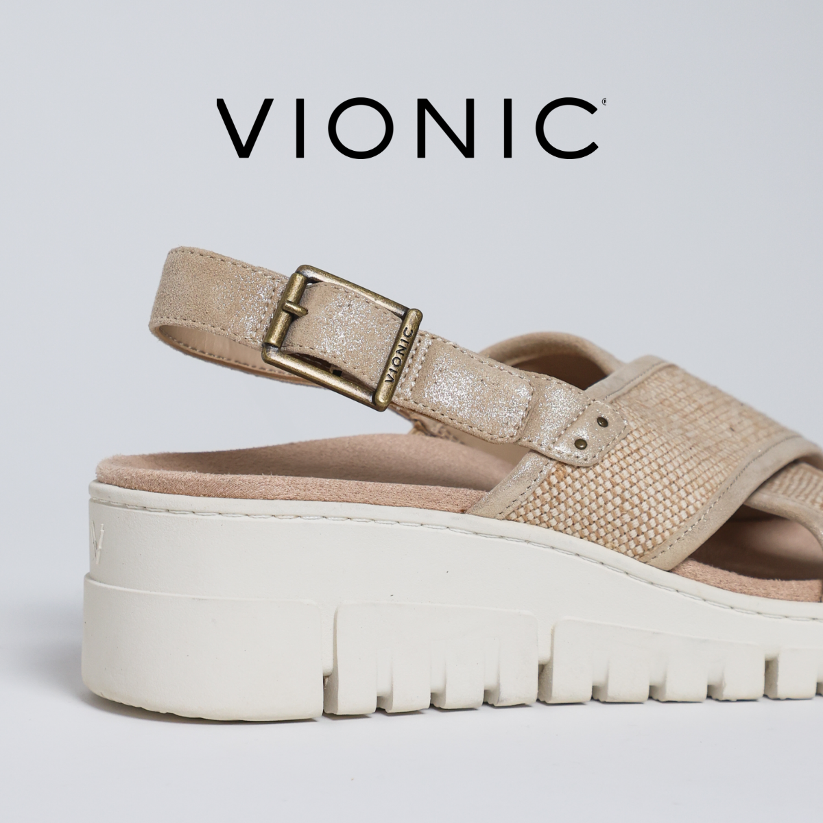 Vionic sandal on white background