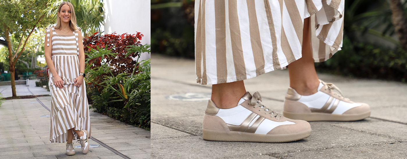 Gabor Jax 300 Woman wearing Gabor Jax 300 metallic sneakers