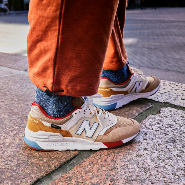 Man standing in New Balance shoes