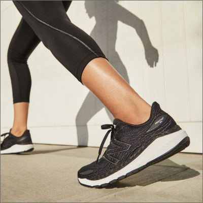 Woman standing in New Balance 