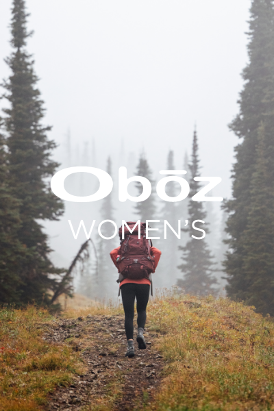 Woman hiking on trail