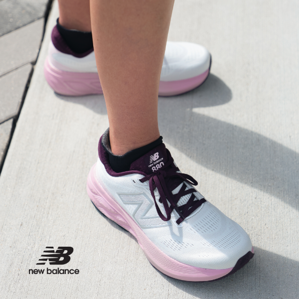 Woman wearing New Balance 880s