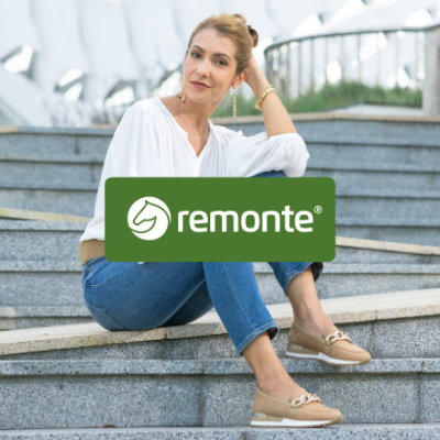 Woman sitting on outdoor stairs