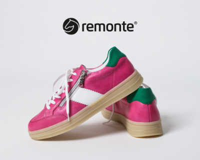 Remonte sneakers posed on white background